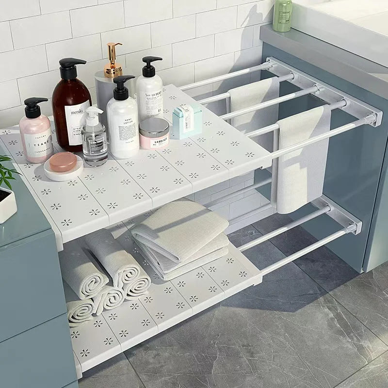 No-Drill Telescopic Shelf Divider