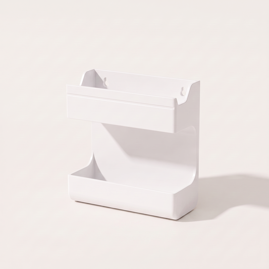 Wall-Mount Remote and Phone Holder, single unit shown empty on a plain background