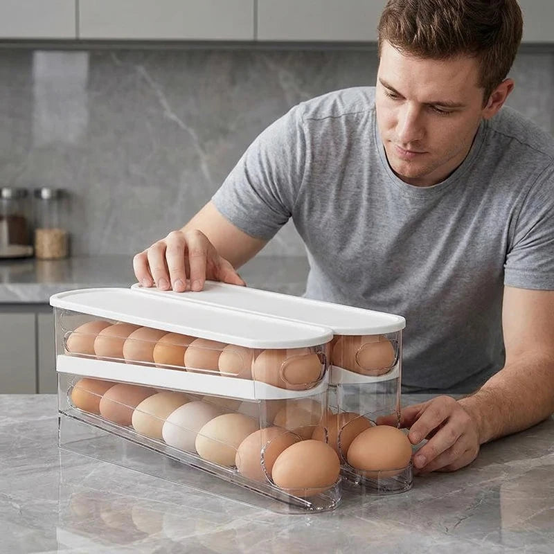 2-Tier Rolling Egg Dispenser