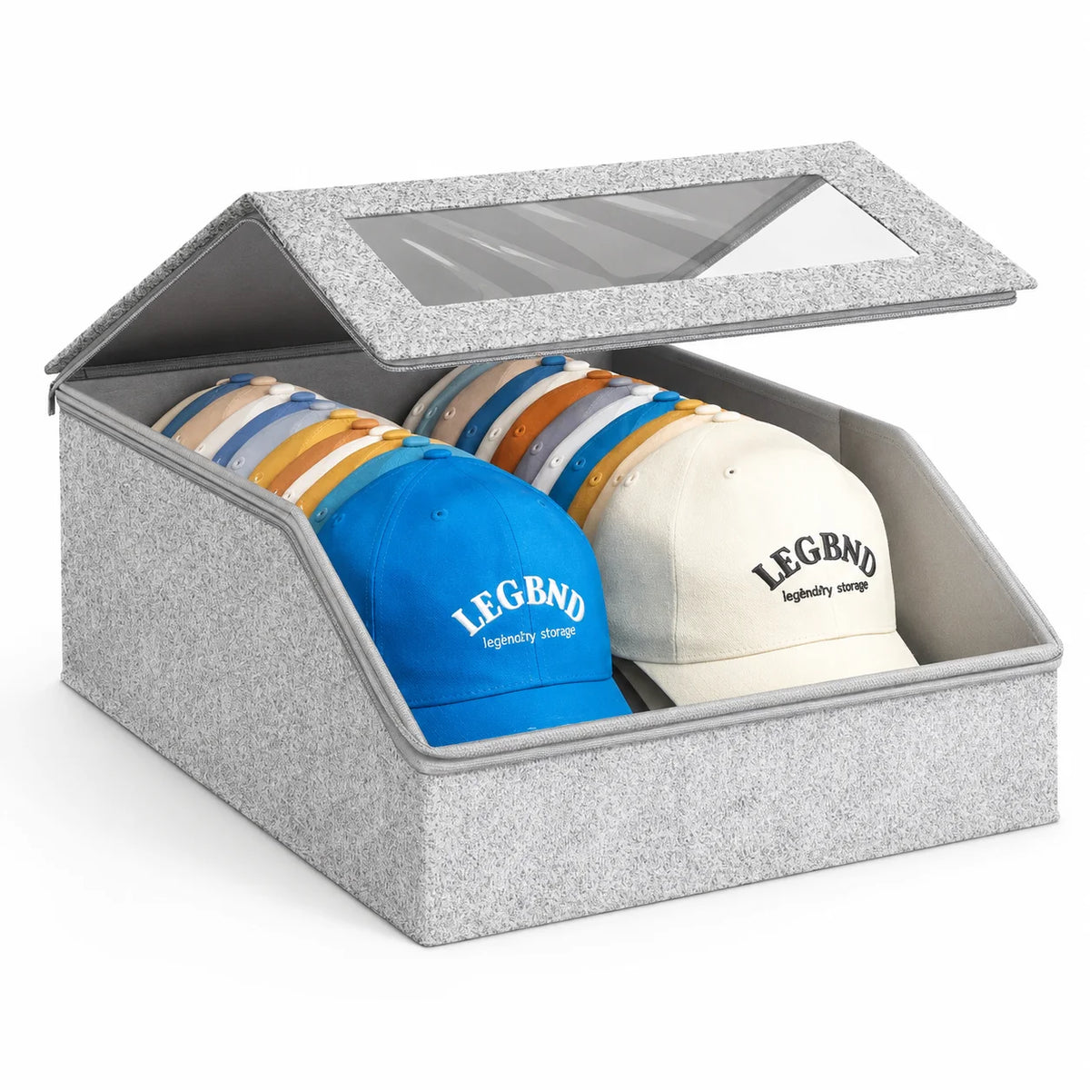 24-Hat Clear Cap Storage Box