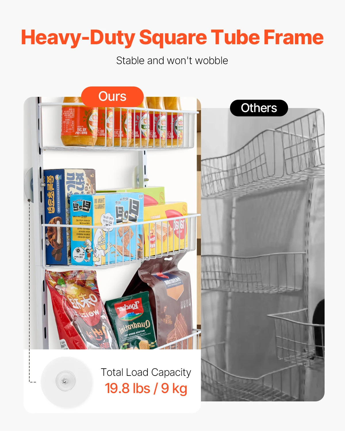 Over-Door Pantry Organizer Rack