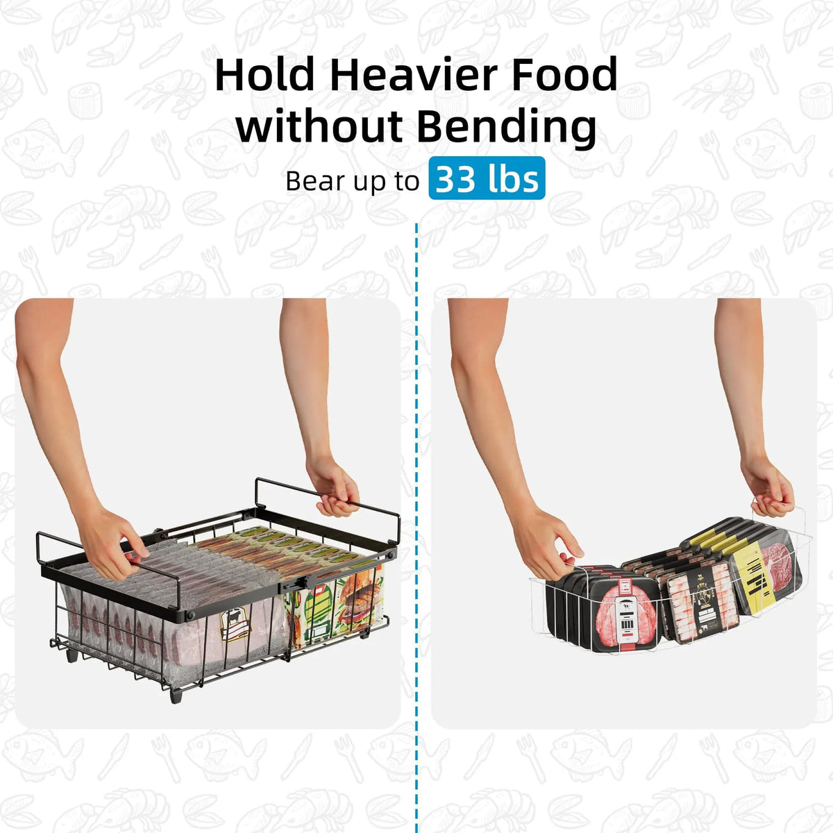 Expandable Freezer Wire Baskets