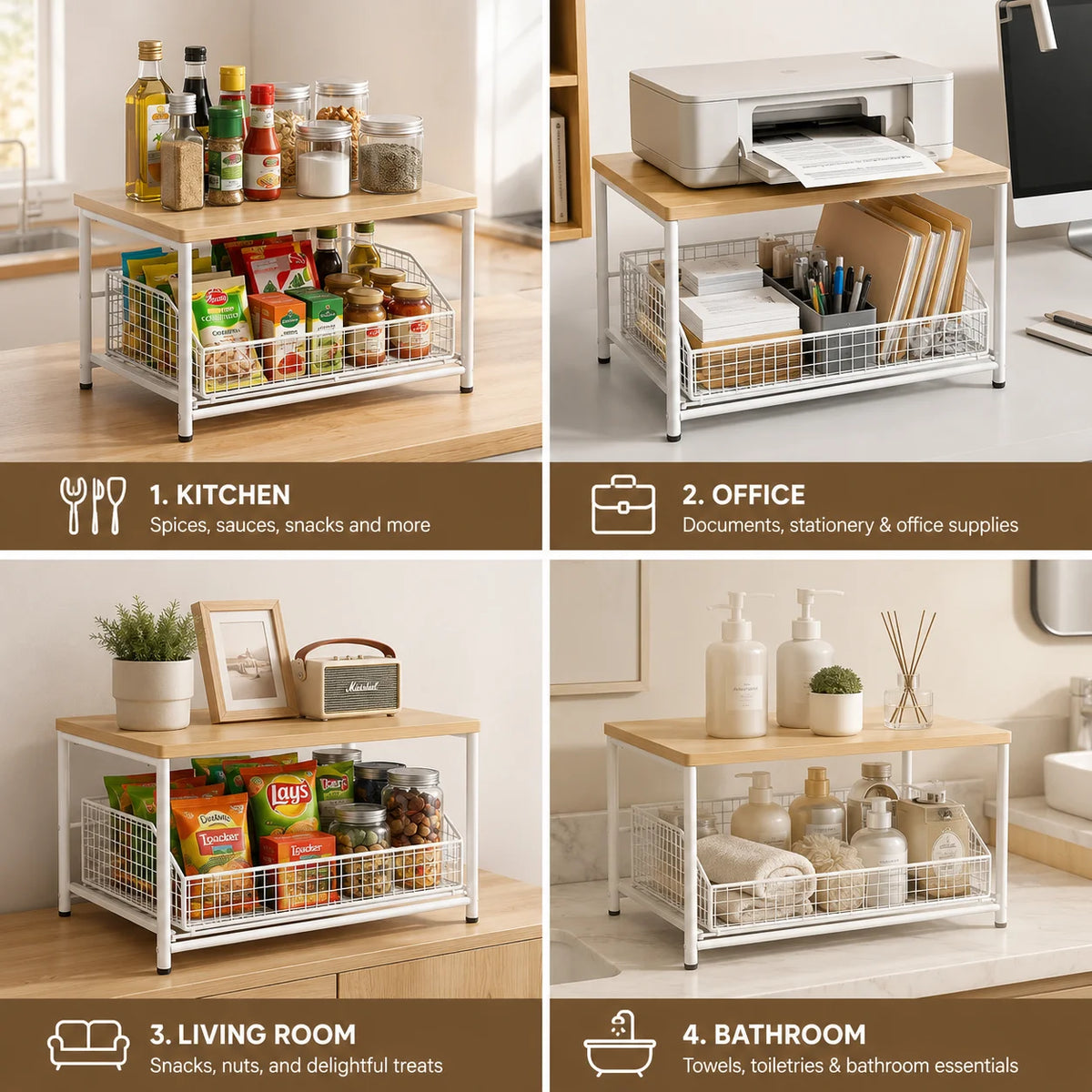 Microwave Stand with Drawer