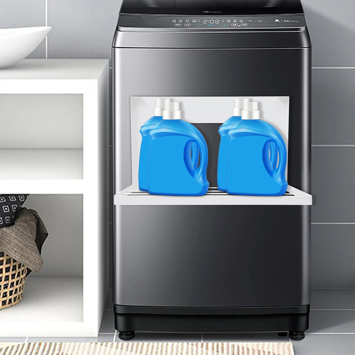 Magnetic Folding Laundry Shelf