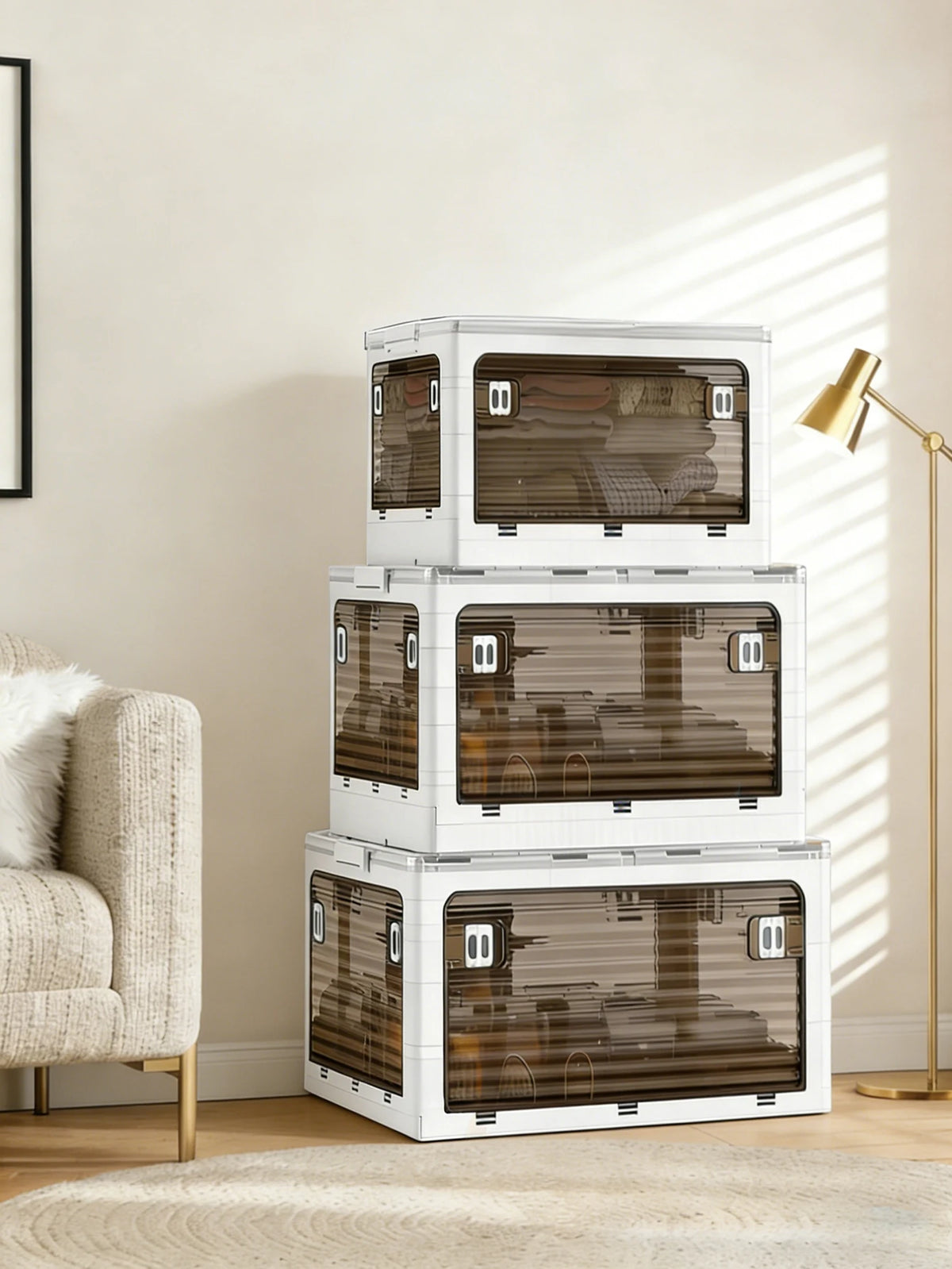 Five-Door Rolling Storage Box
