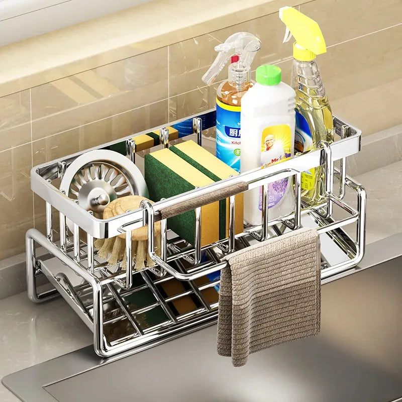 All-in-One Stainless Sink Organizer