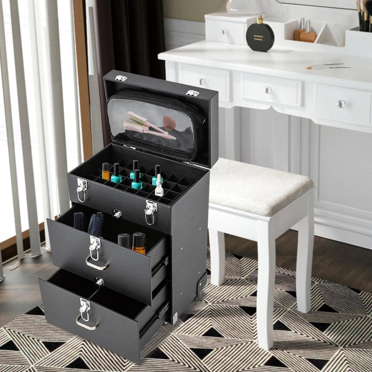 Rolling Makeup Train Case