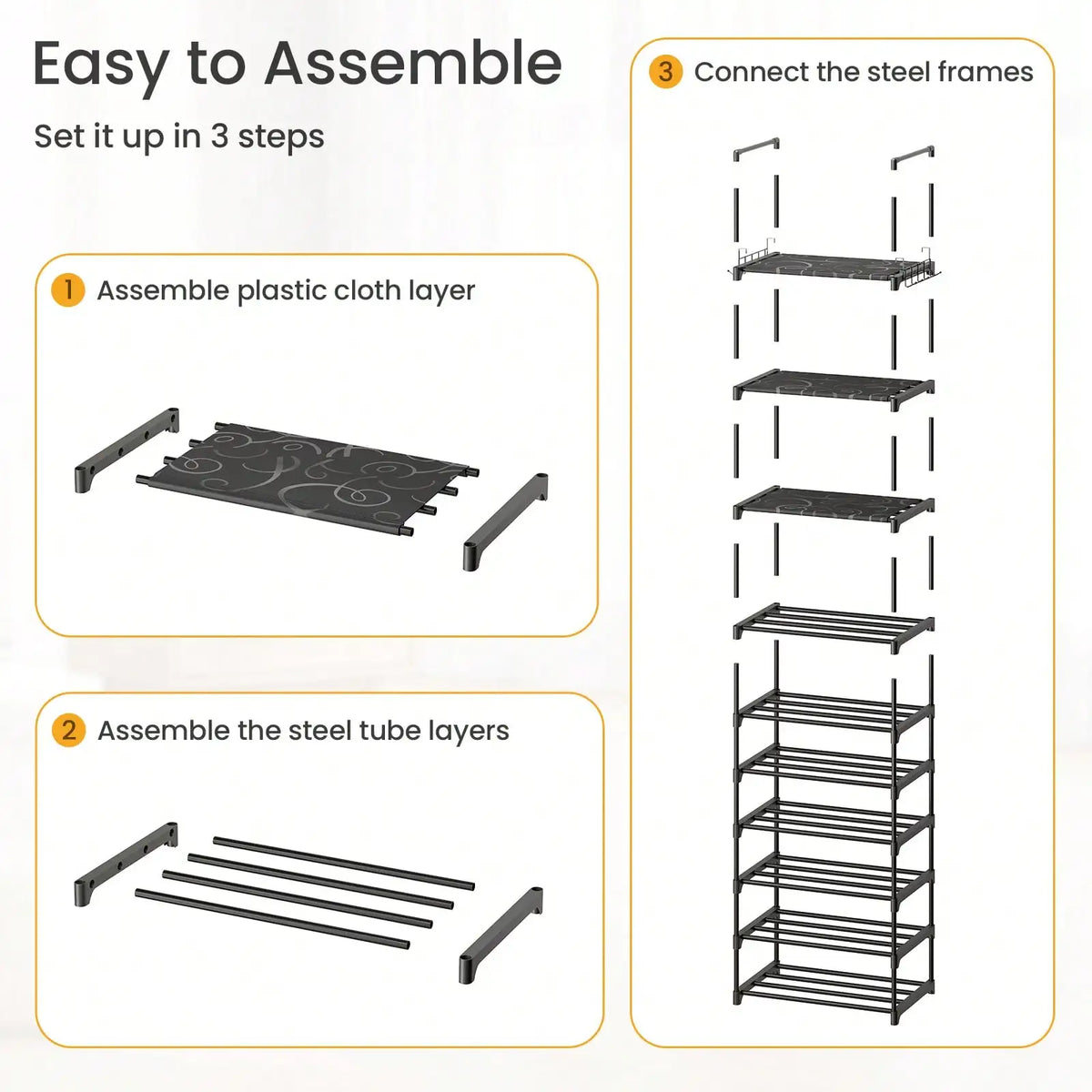 10-Tier Over-Toilet Storage Rack