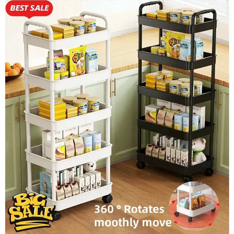 5-Tier Slim Storage Cart