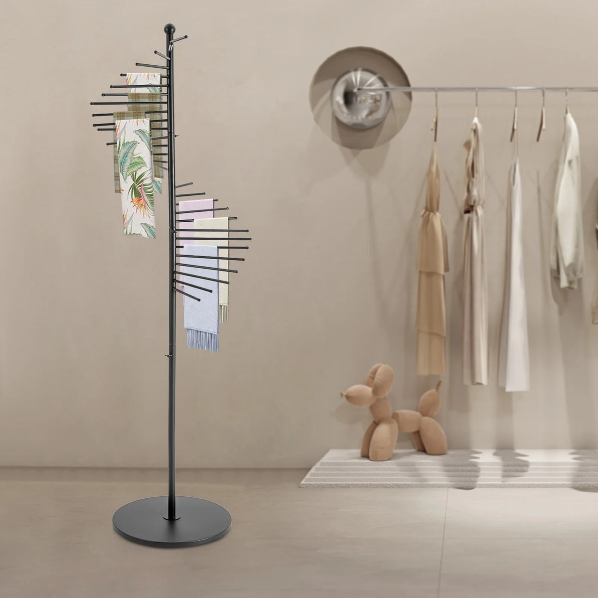 Spiral Scarf Display Stand