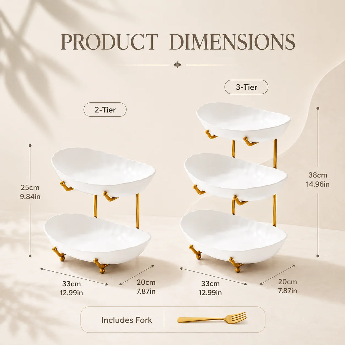 3-Tier Fruit Bowl Stand