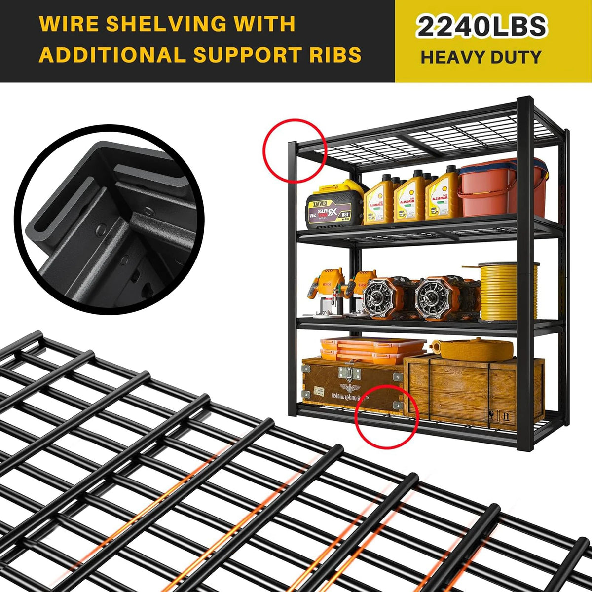 4-Shelf Garage Storage Unit