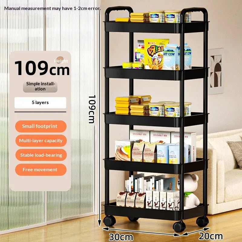 5-Tier Slim Storage Cart