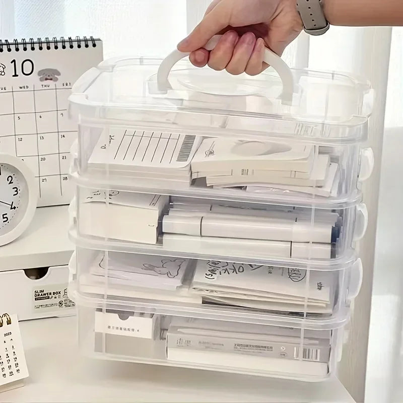 4-Tier Stackable Storage Box