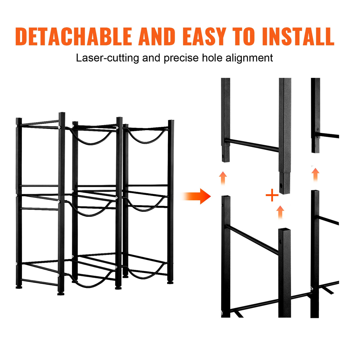Tiered Water Bottle Jug Rack