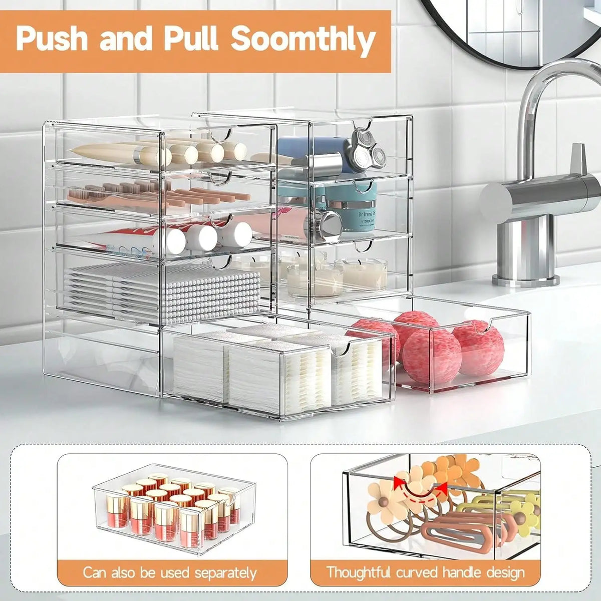 16-Drawer Acrylic Organizer Set