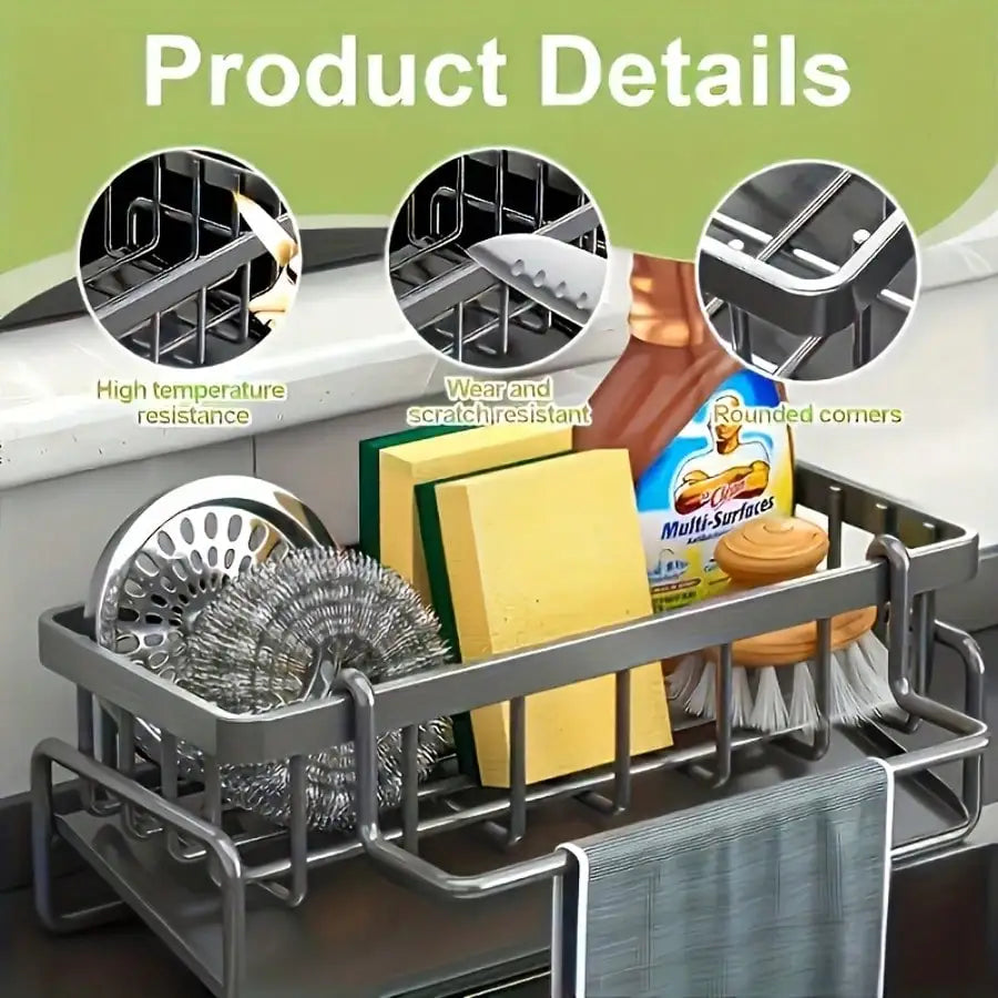 Stainless Sponge & Soap Shelf