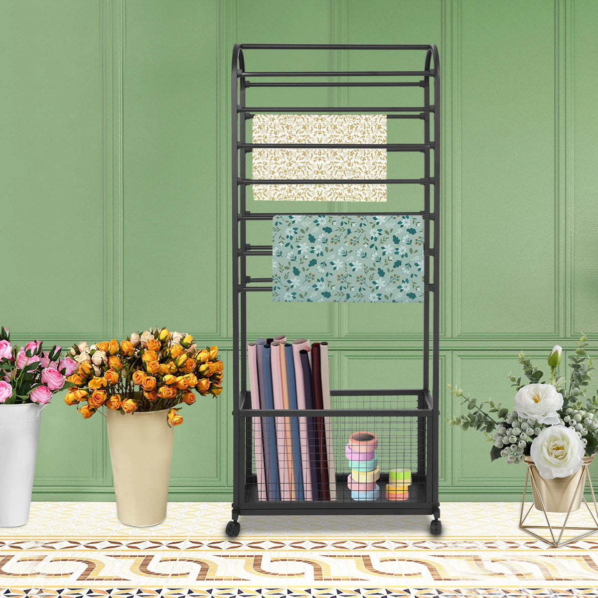 15-Rod Ribbon & Wrap Rack