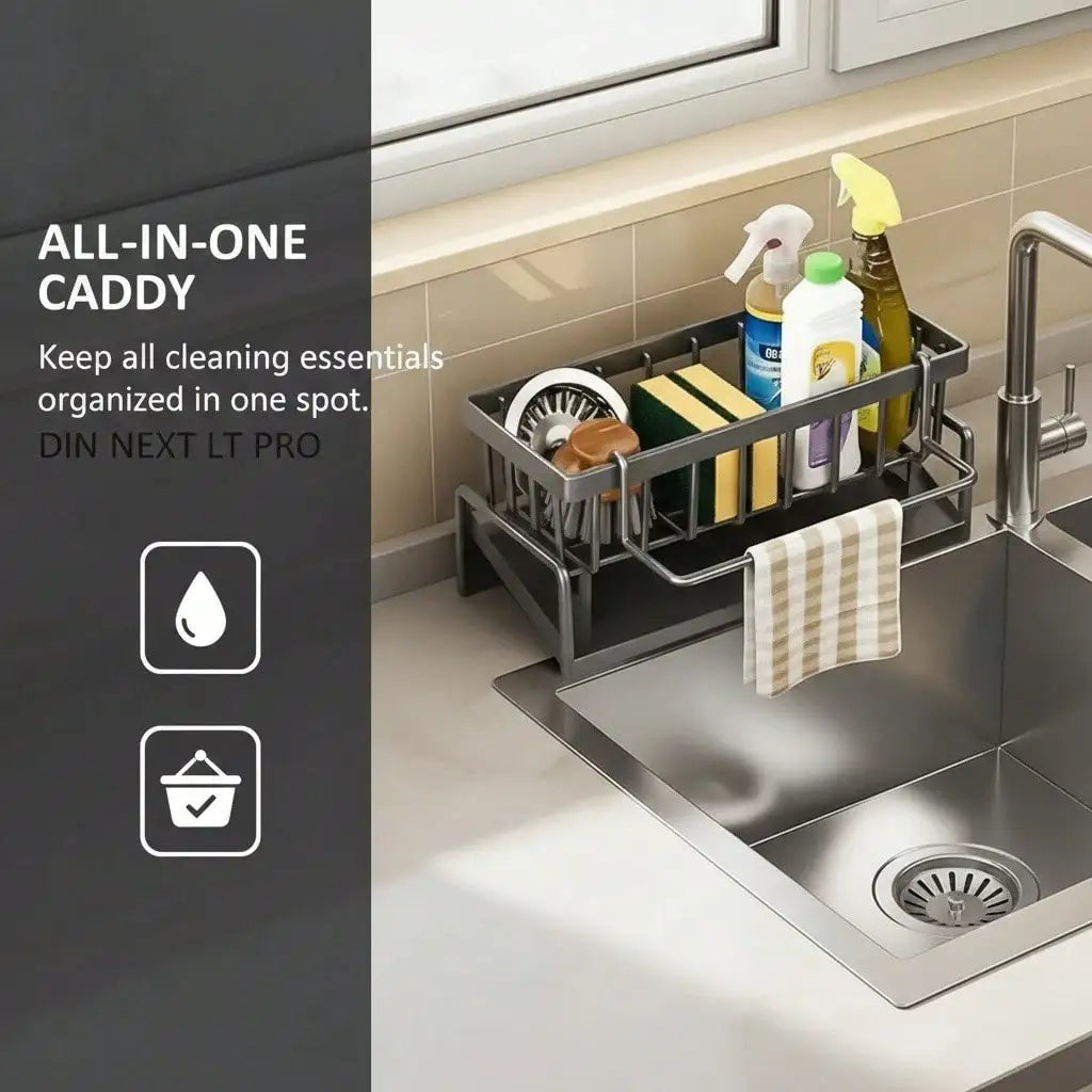 Sloped Sink Sponge & Soap Rack