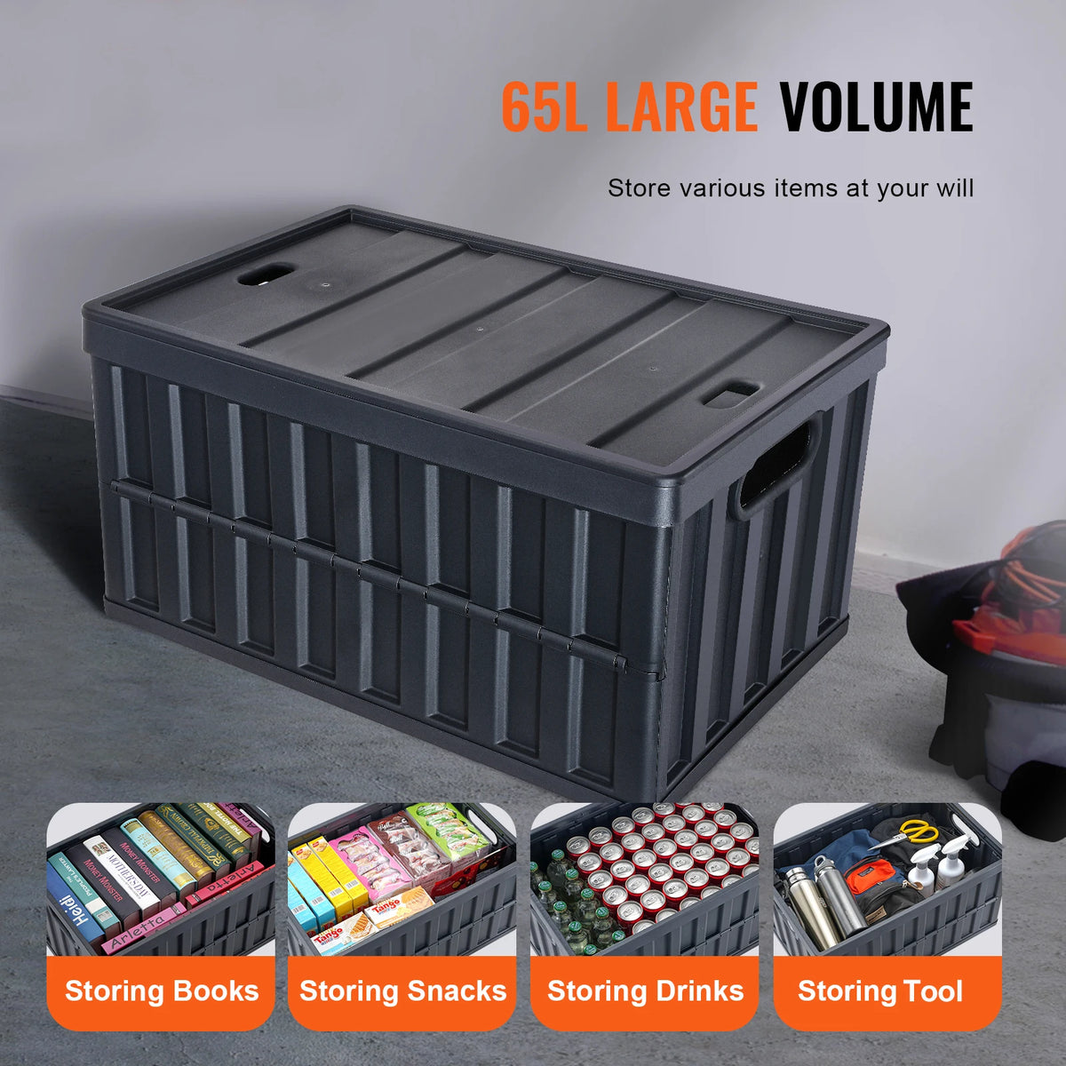 Collapsible Storage Bins, Set of 3