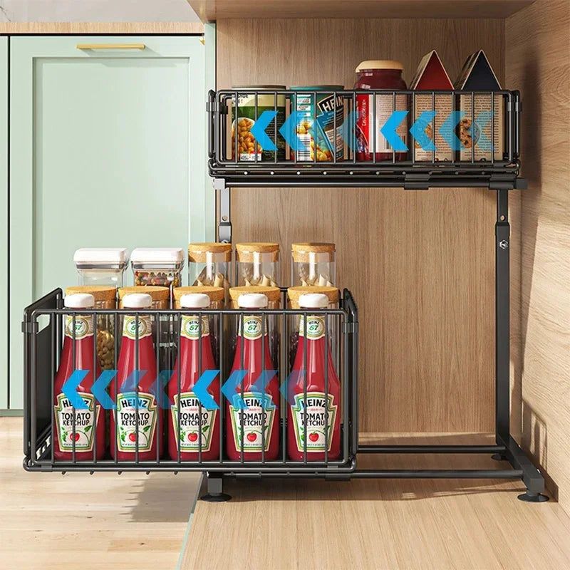 2-Tier Pull-Out Under-Sink Organizer