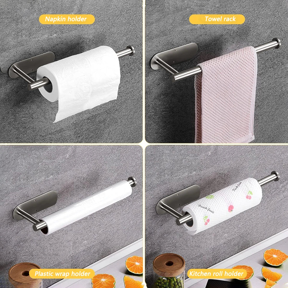 Adhesive Paper Towel Holder