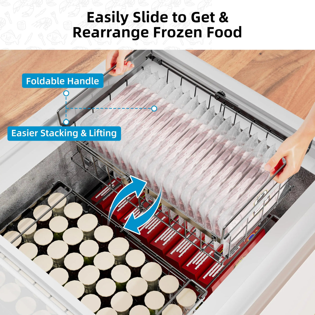 Expandable Freezer Wire Baskets