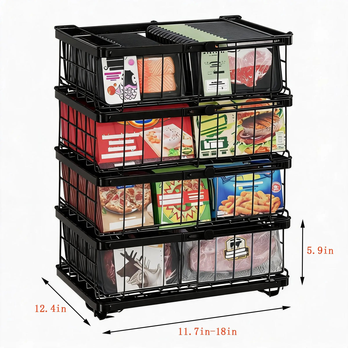 Expandable Freezer Wire Baskets