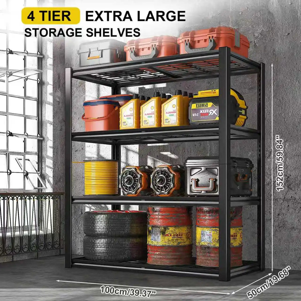 4-Shelf Garage Storage Unit