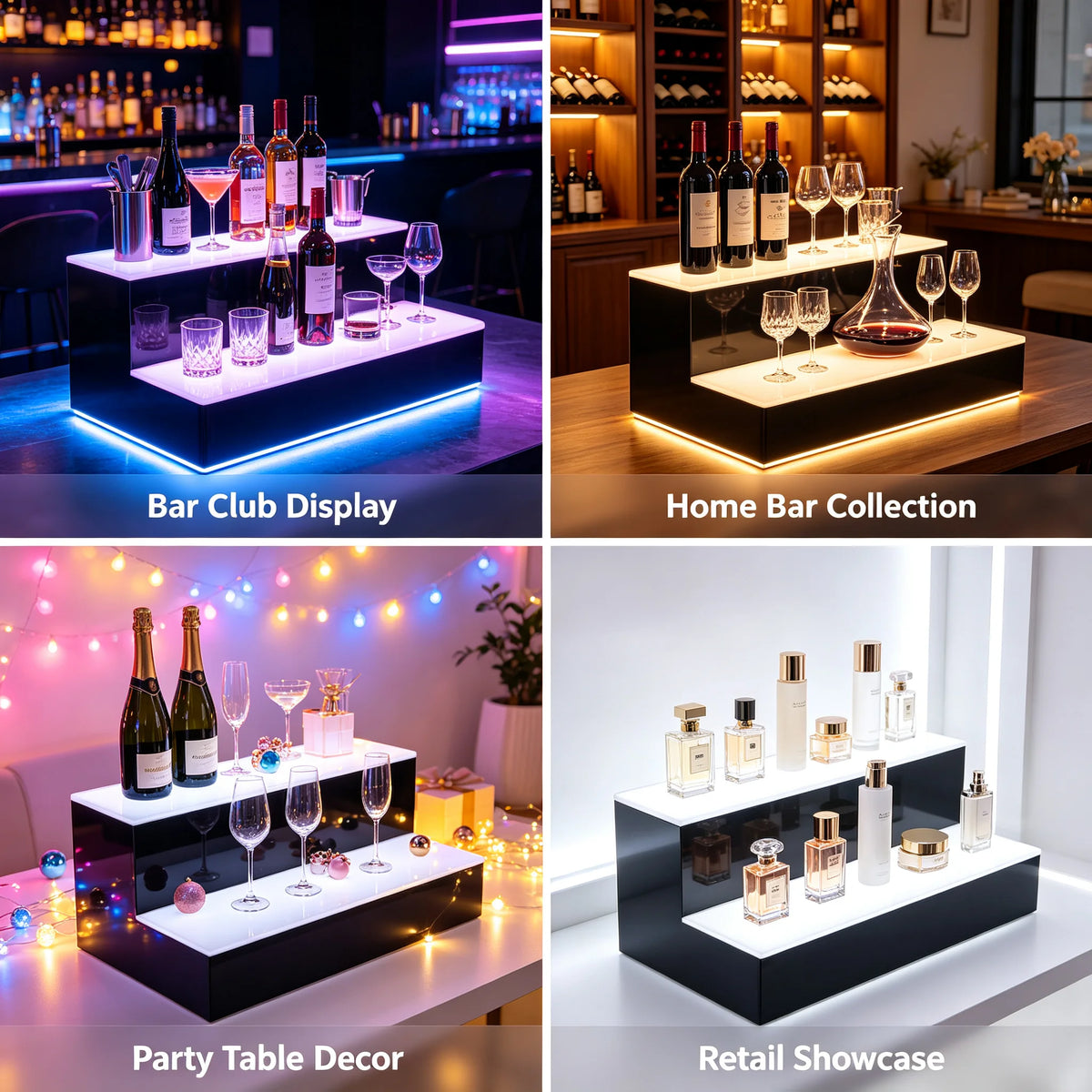 LED Liquor Bottle Display Stand