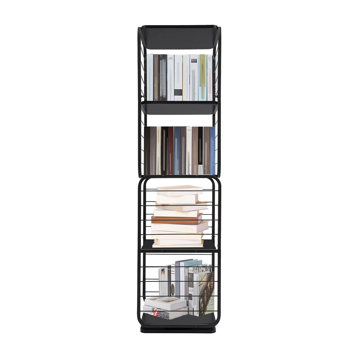 4-Tier Rotating Bookshelf