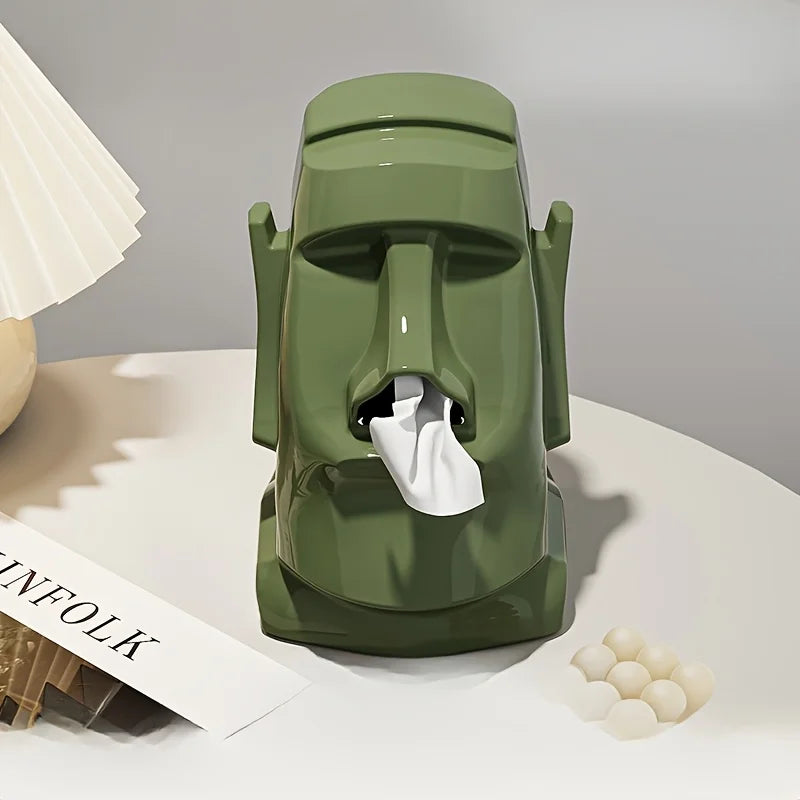 Stone Figure Tissue Box
