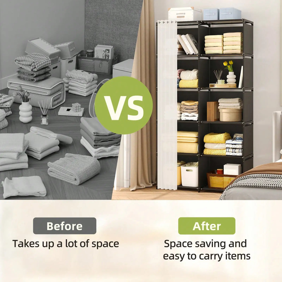 10-Cube Portable Wardrobe Unit