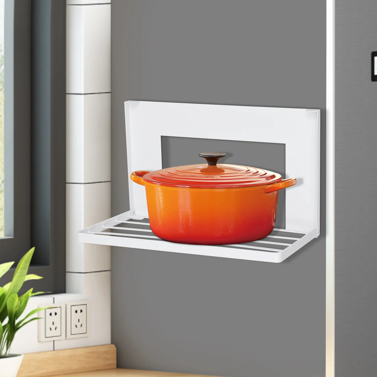 Magnetic Folding Laundry Shelf