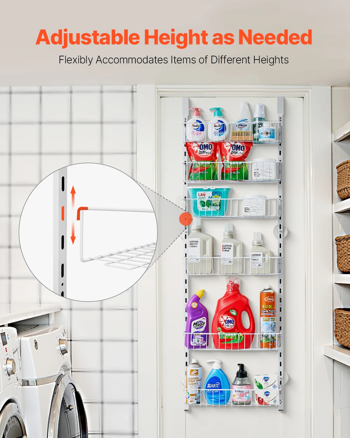 Over-Door Pantry Organizer Rack