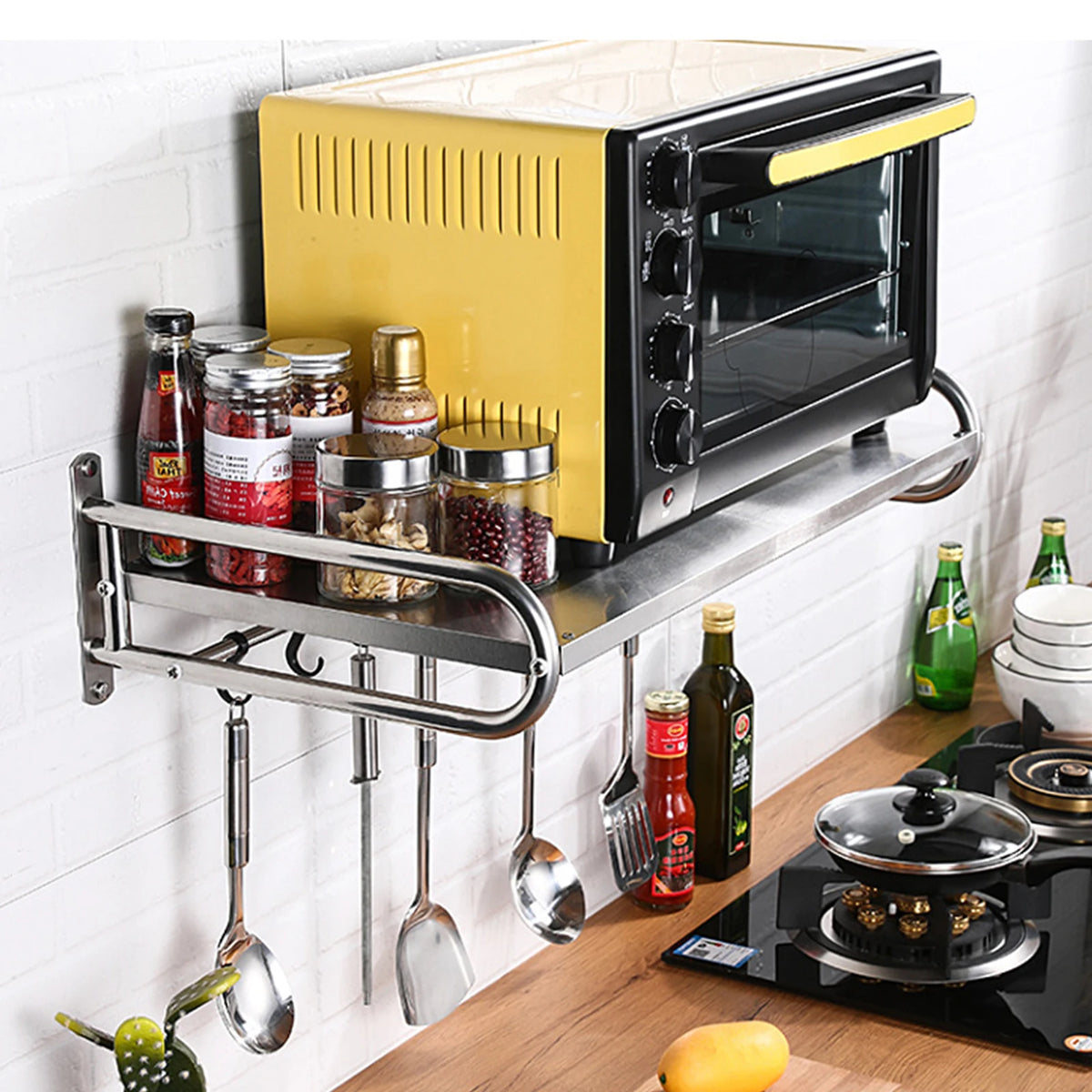 Wall-Mounted Microwave Shelf