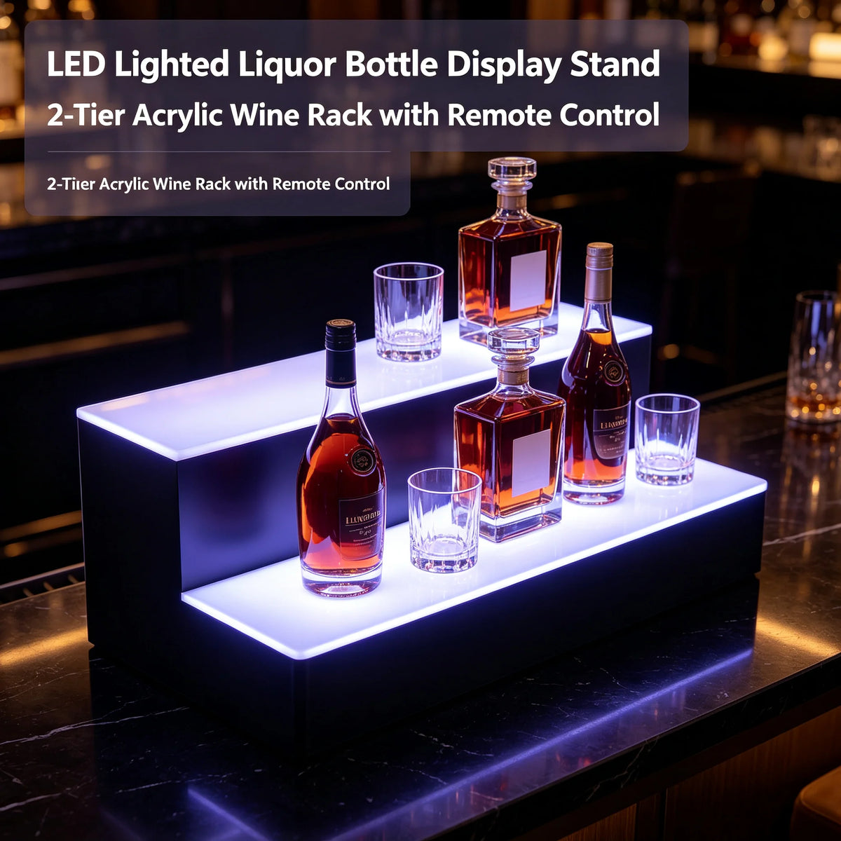 LED Liquor Bottle Display Stand