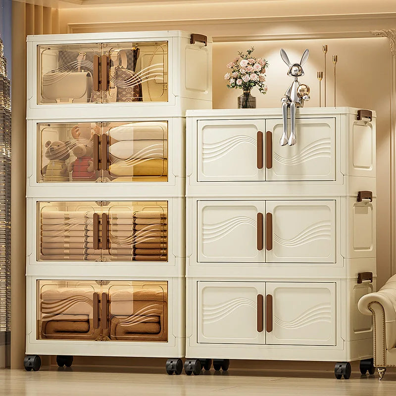 Foldable Storage Box with Clear Door