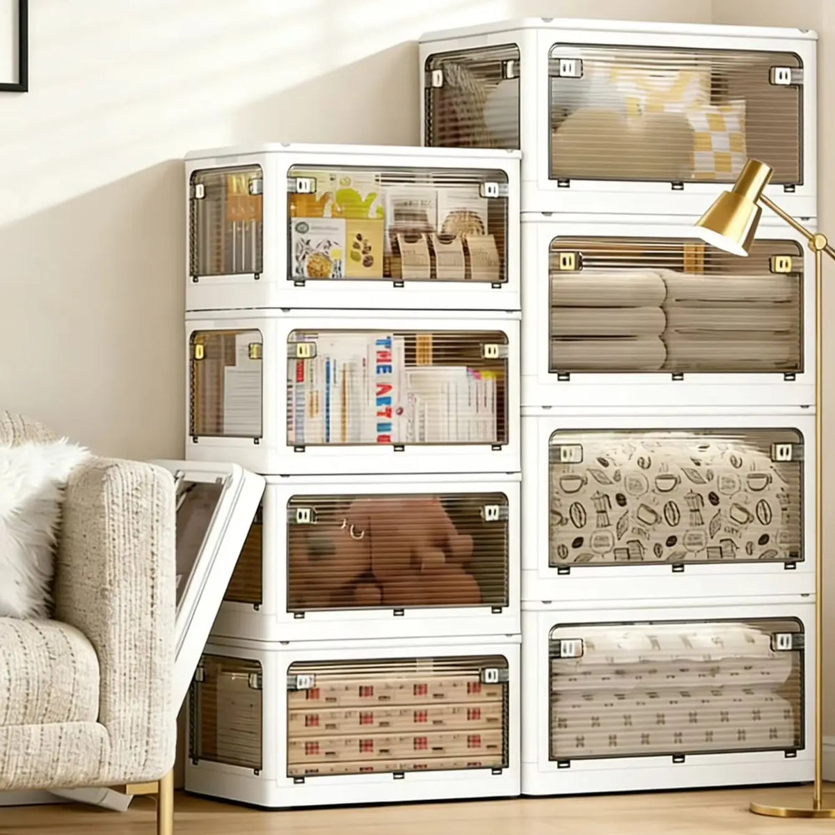 Five-Door Rolling Storage Box
