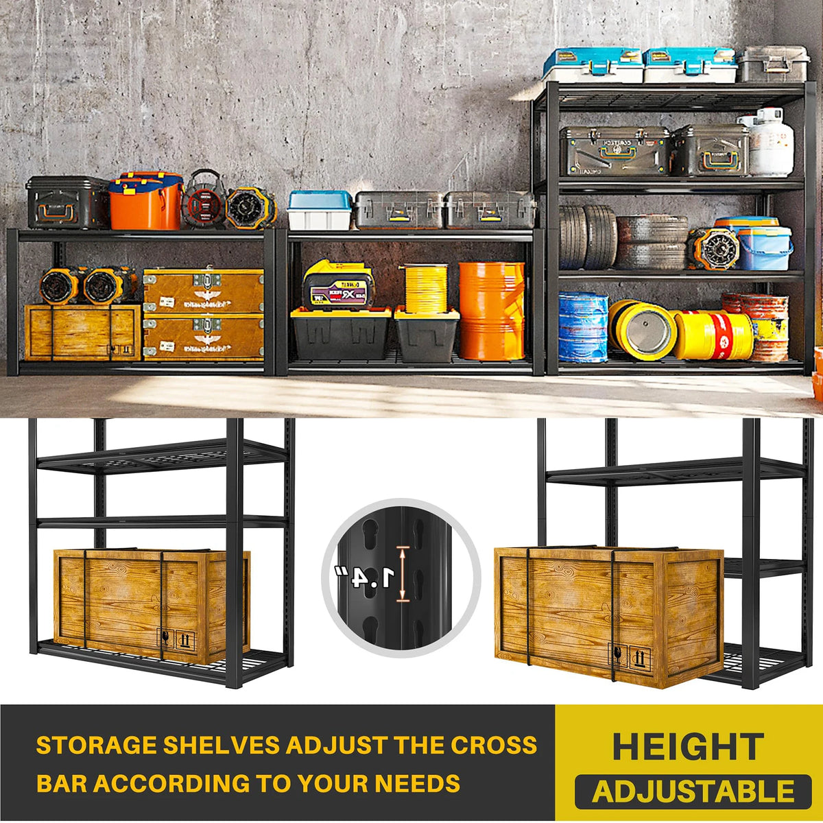 4-Shelf Garage Storage Unit
