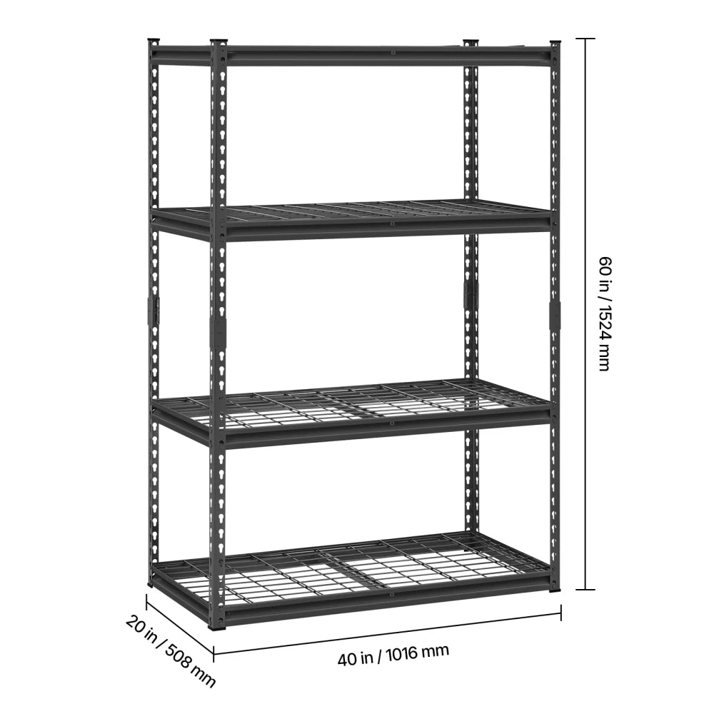 4-Tier Heavy-Duty Garage Shelving