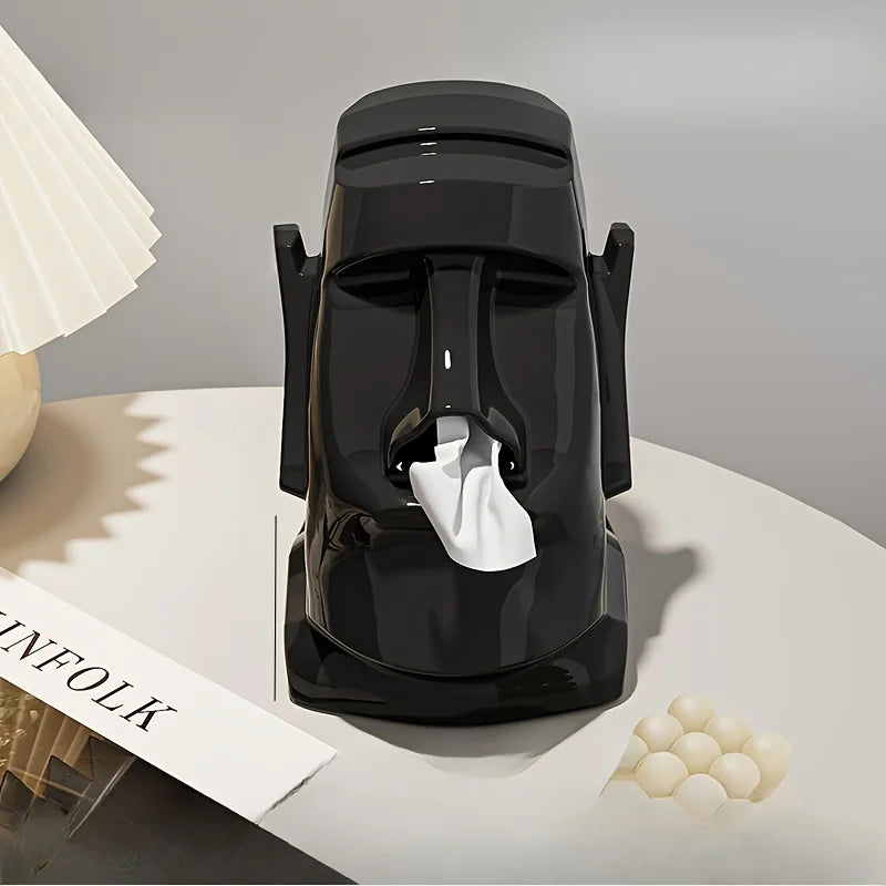 Stone Figure Tissue Box