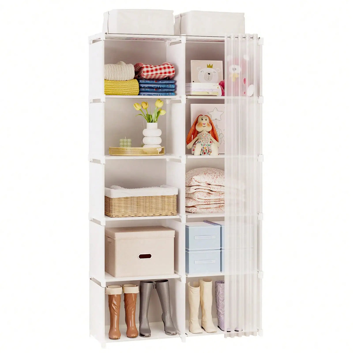 10-Cube Portable Wardrobe Unit