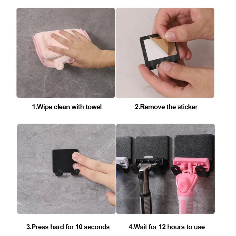 Wall-Mount Razor Holder
