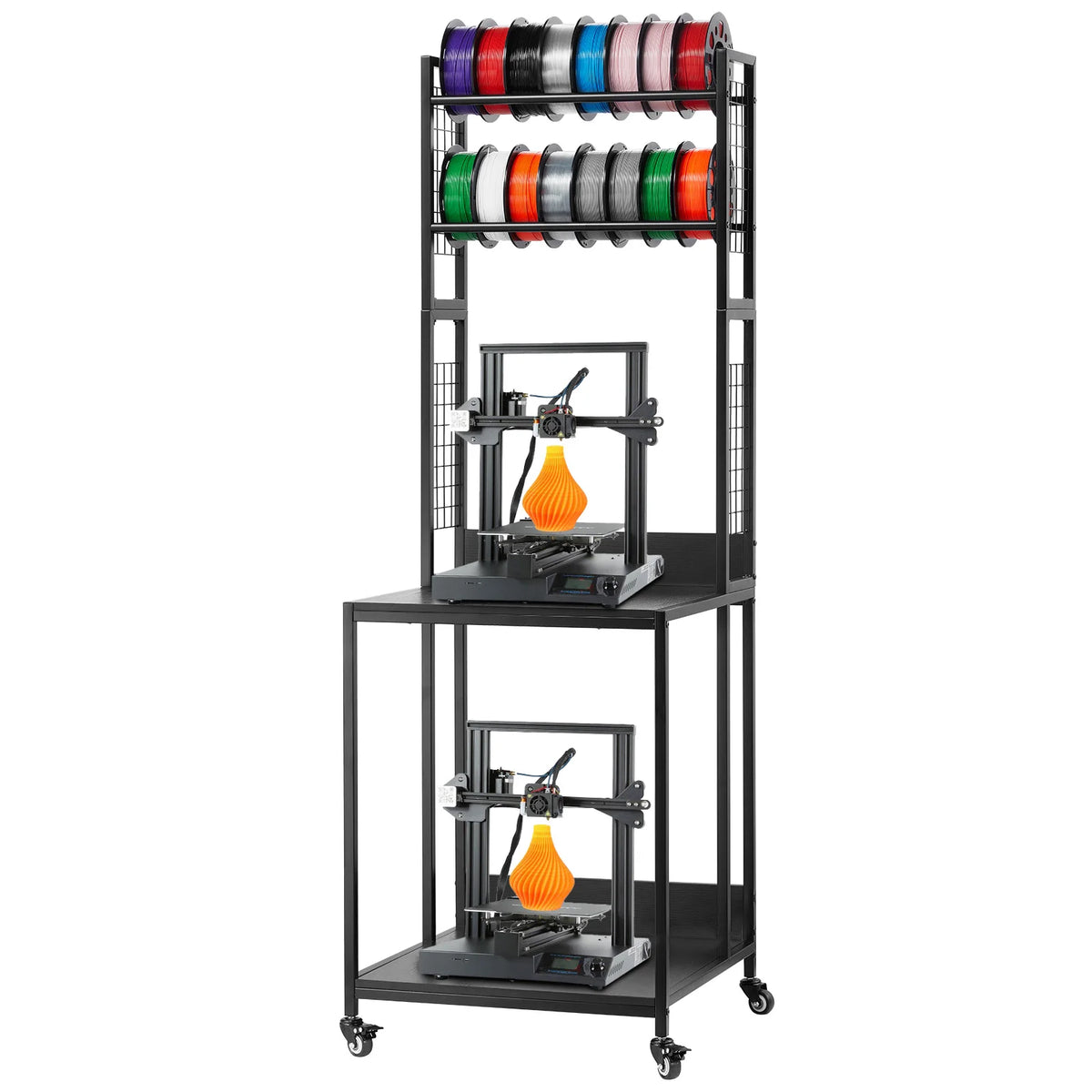 4-Tier 3D Filament Storage Cart