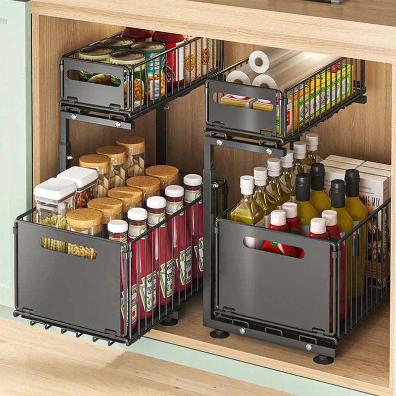 2-Tier Pull-Out Under-Sink Organizer