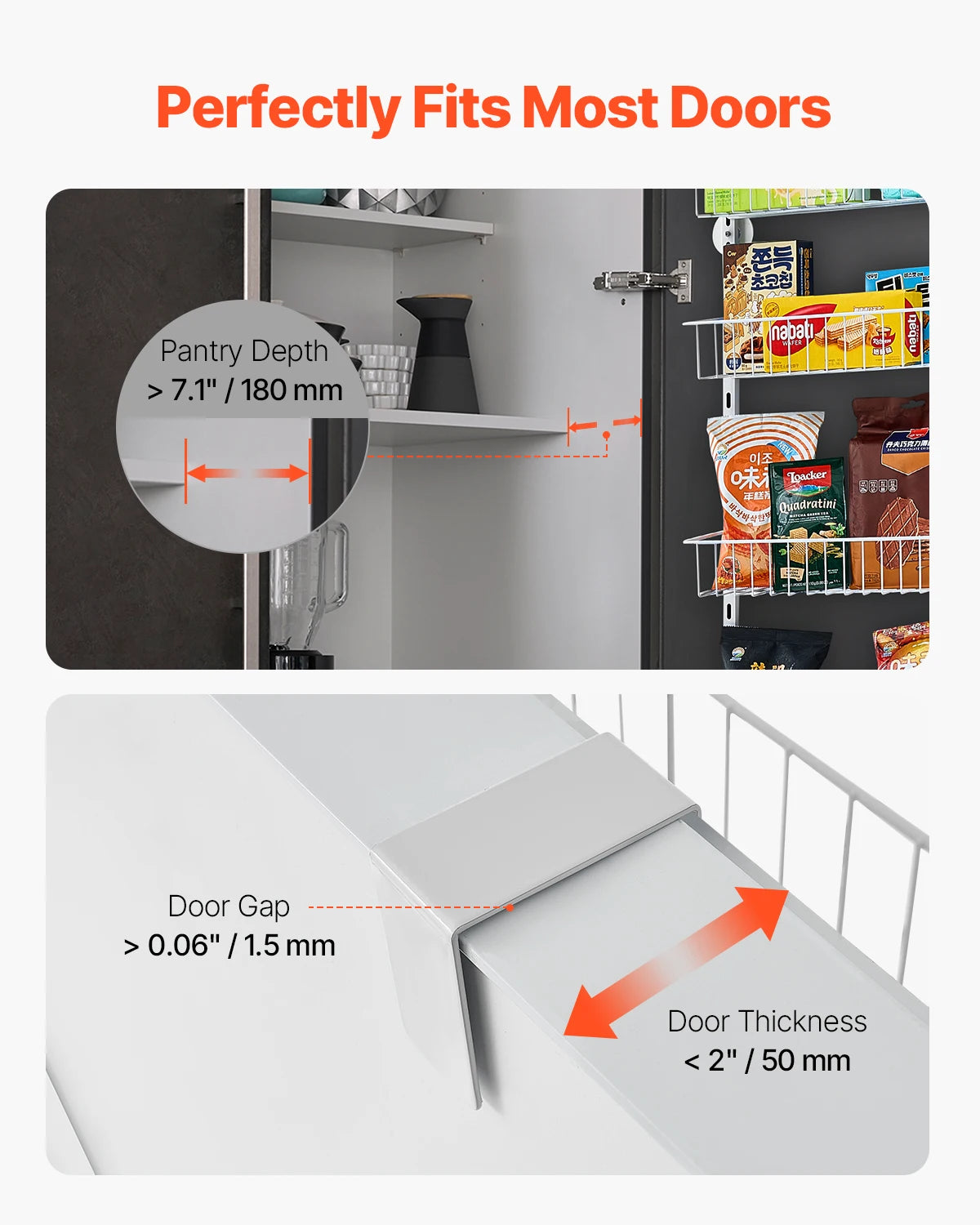 Over-Door Pantry Organizer Rack