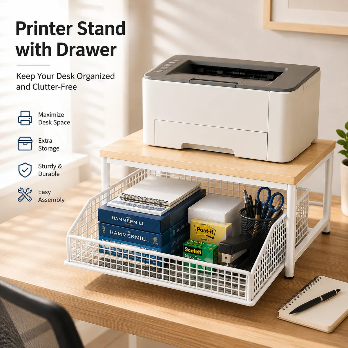 Microwave Stand with Drawer