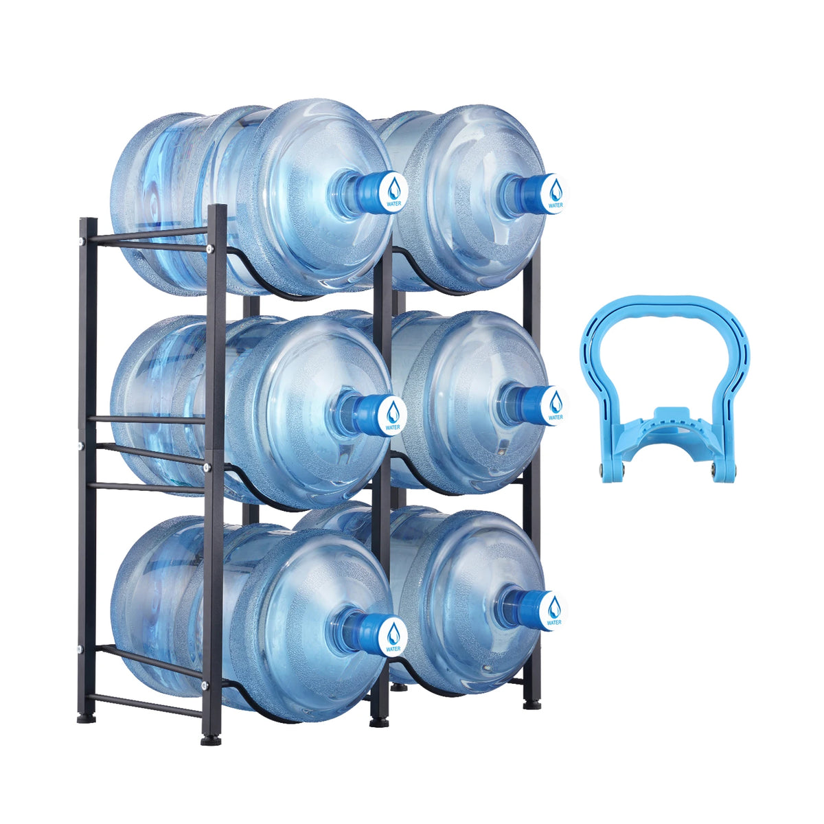 Tiered Water Bottle Jug Rack
