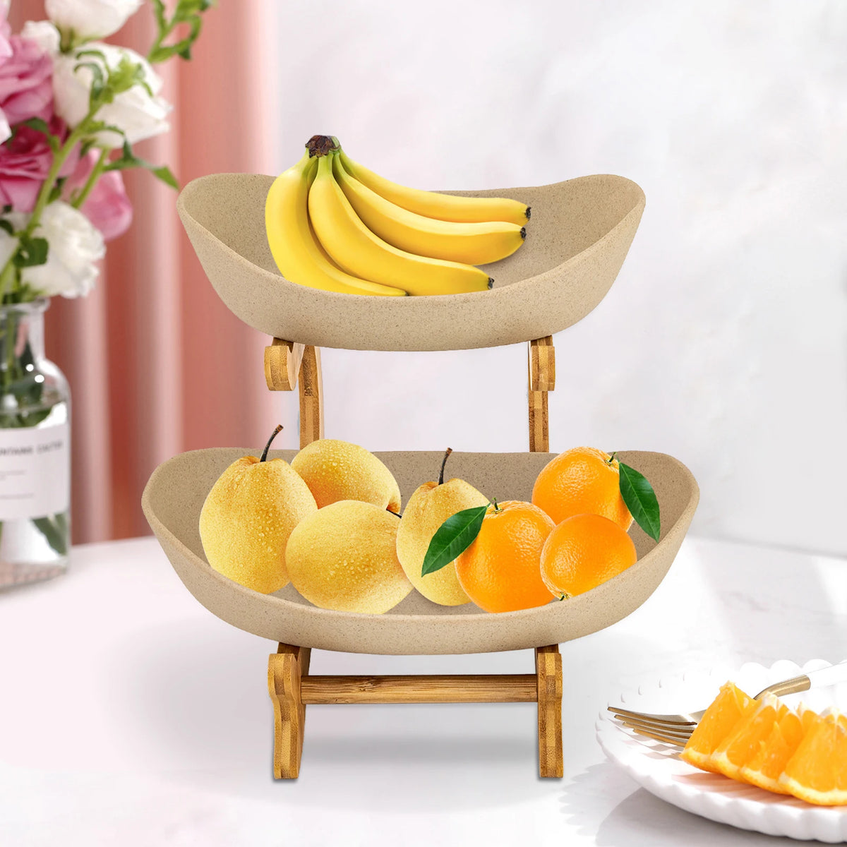 2-Tier Serving Bowl Stand